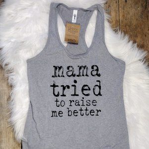 NWT Mama Tried Racerback Tank Top Size Medium